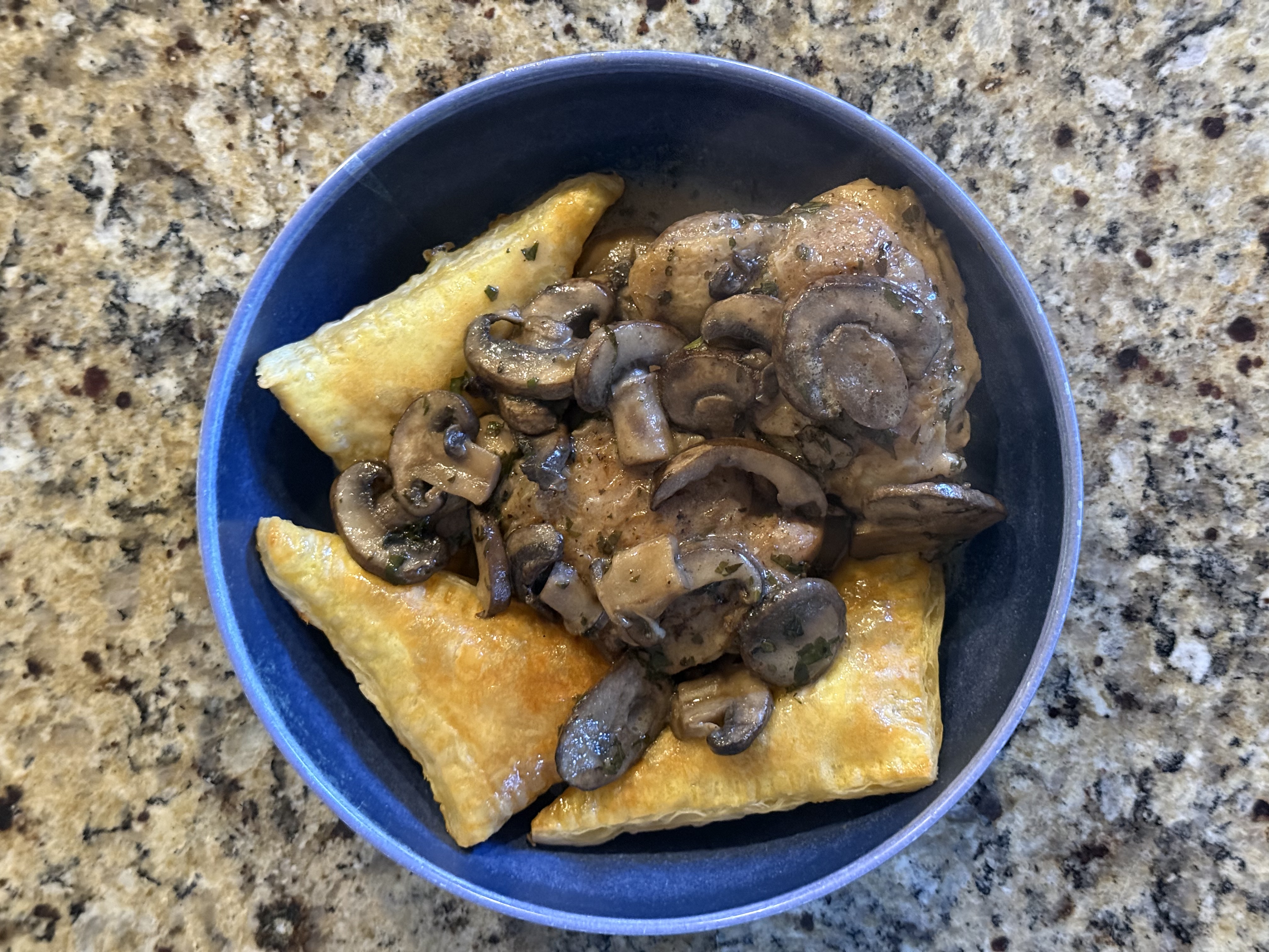 French Country Herbed Chicken with portobello mushroom cream sauce