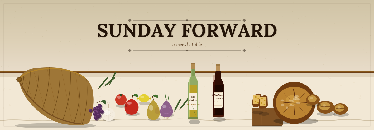 Sunday Forward — a weekly table