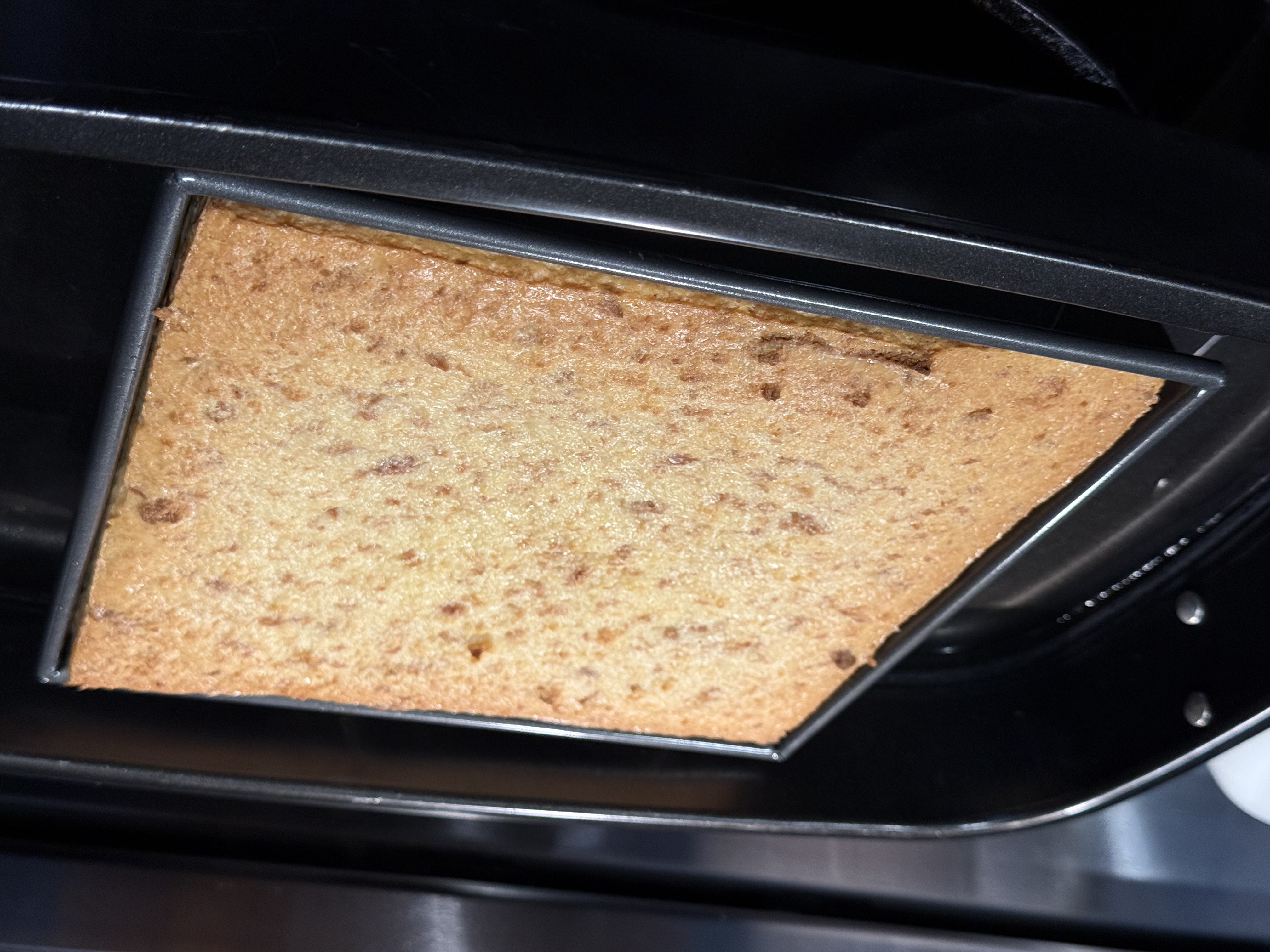 Tres leches bread pudding golden and fresh from the oven